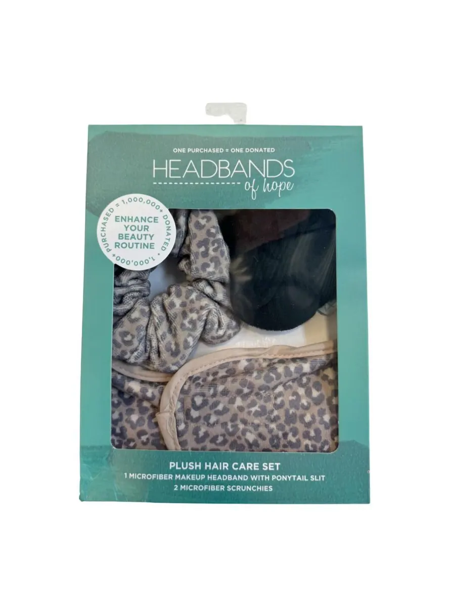 Женский набор из микрофибровой повязки на голову и резинки для волос - Jaguar Headbands of Hope — изображение 2 из 2