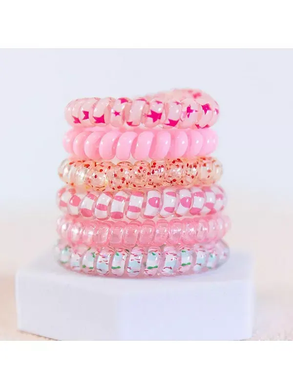 Набор резинок для волос - розовый для вечеринки Headbands Of Hope — изображение 2 из 4