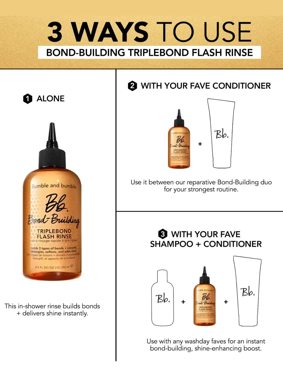 Bumble and Bumble Мини-смывание для восстановления структуры поврежденных волос TripleBond Flash — изображение 7 из 9
