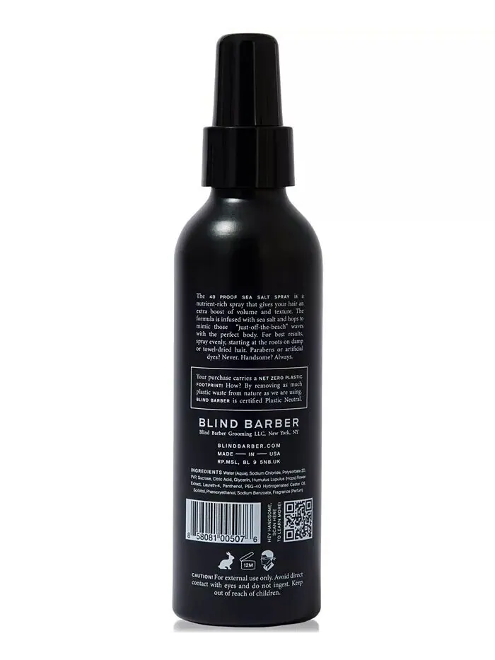 Спрей с морской солью 40 Proof, 6 унций Blind Barber — изображение 2 из 3