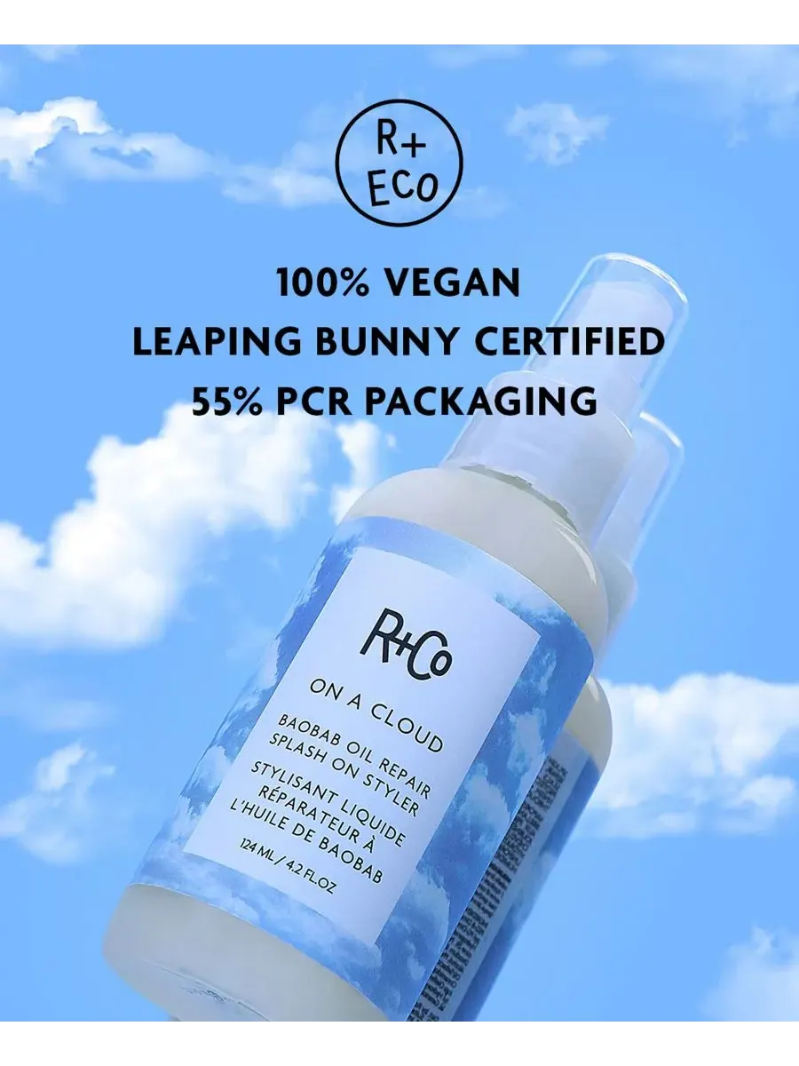 R+Co Спрей-укладчик On A Cloud Baobab Oil Repair Splash On Styler Spray, 4.2 унции — изображение 4 из 5
