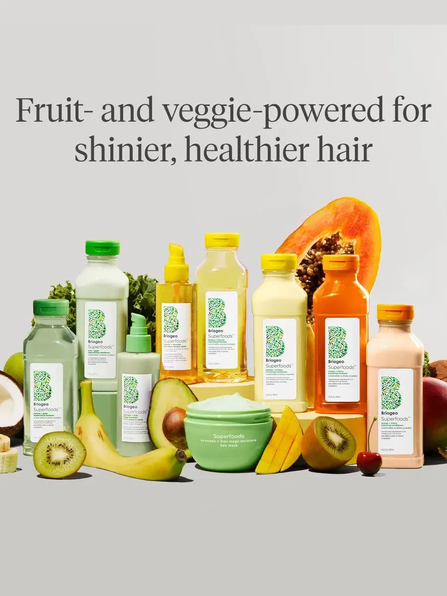 Набор из 2 предметов: шампунь и кондиционер Superfoods Mango + Cherry Balancing Briogeo — изображение 5 из 6