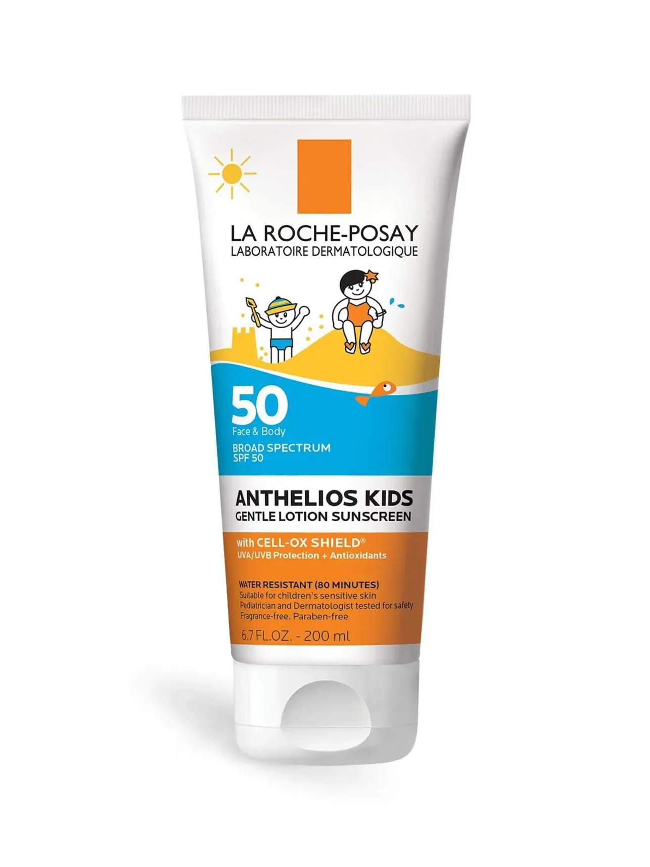 Детский солнцезащитный лосьон Anthelios Gentle Lotion Kids Sunscreen SPF 50, 6.7 oz La Roche-Posay — изображение 1 из 2