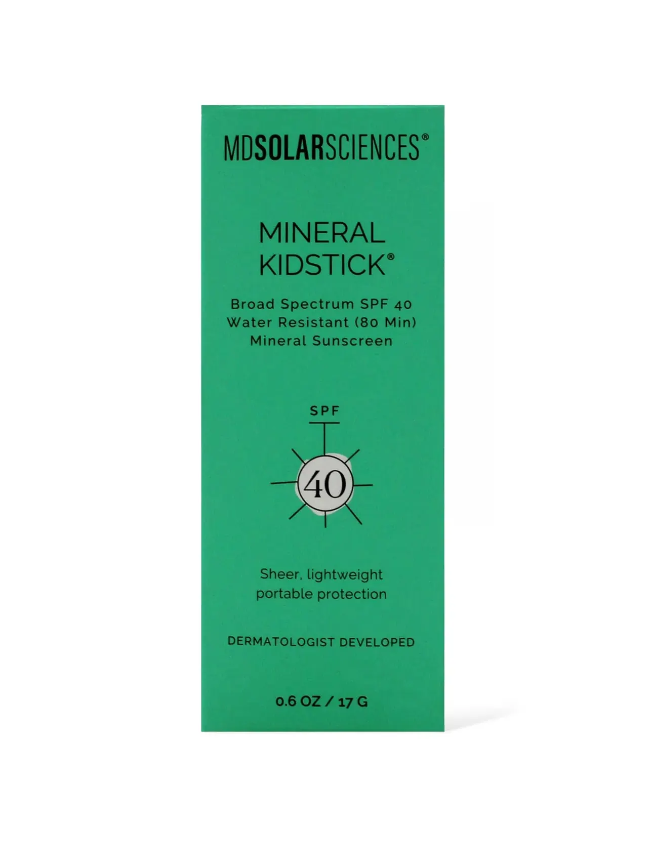 Минеральный солнцезащитный стик для детей SPF 40, 0.6 oz Mdsolarsciences — изображение 2 из 3