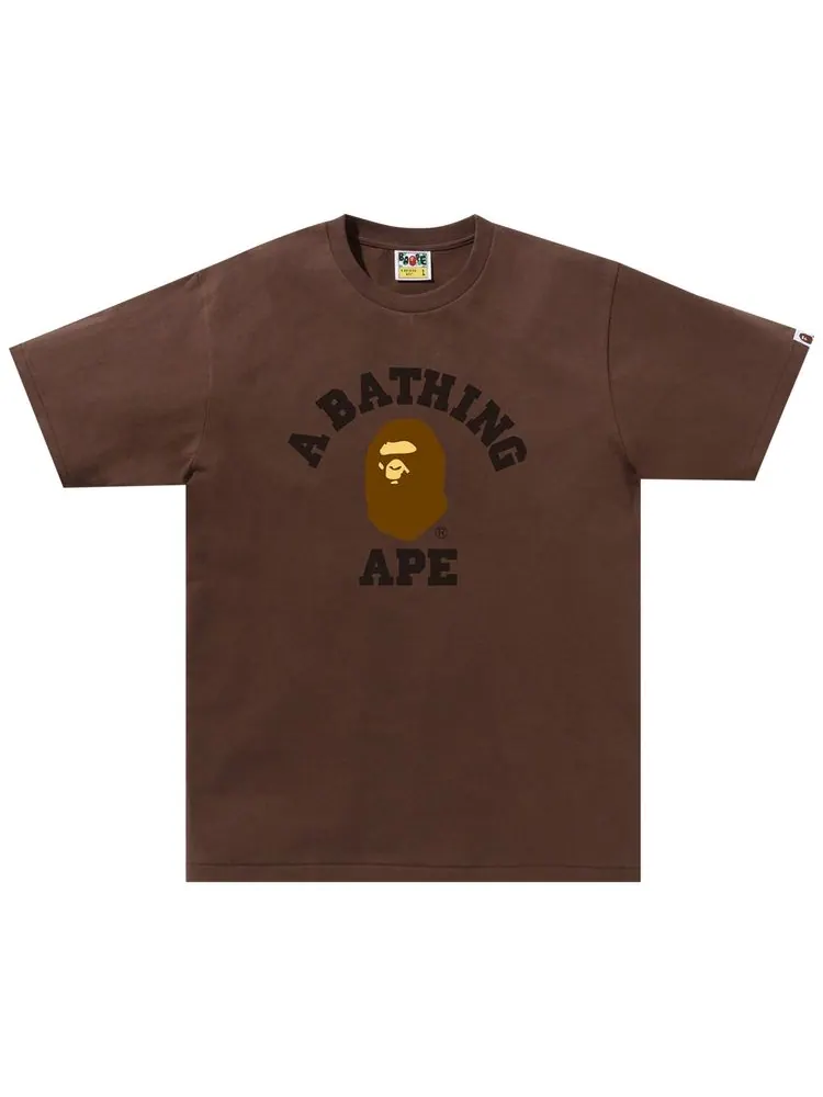 Футболка BAPE College Tee — коричневый