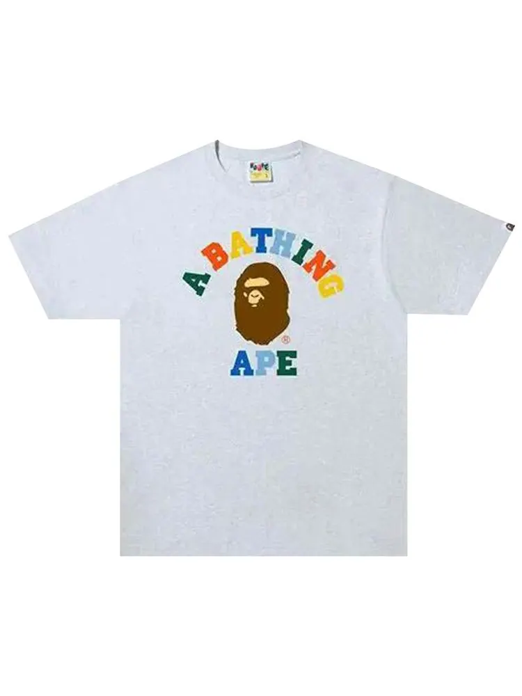 Футболка BAPE Ape Head One Point Tee — изображение 1 из 1, серый