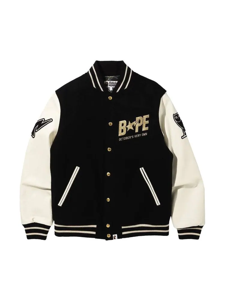 Куртка BAPE x OVO Varsity Jacket — изображение 1 из 1, черный