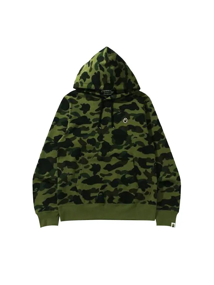 Худи BAPE 1st Camo One Point Pullover Hoodie — изображение 1 из 1, зеленый