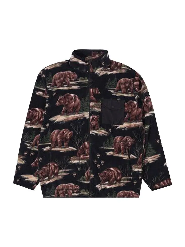 Куртка Supreme Alpine Bear Fleece Jacket — изображение 1 из 1, черный