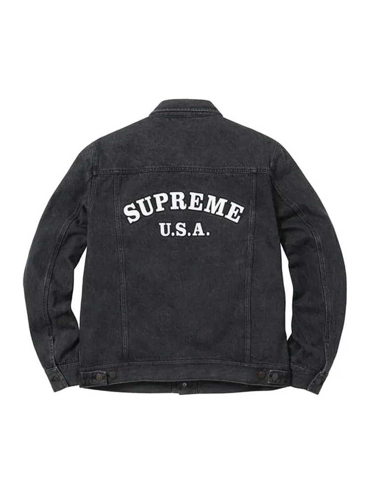 Куртка Supreme Denim Trucker Jacket — изображение 2 из 2, черный