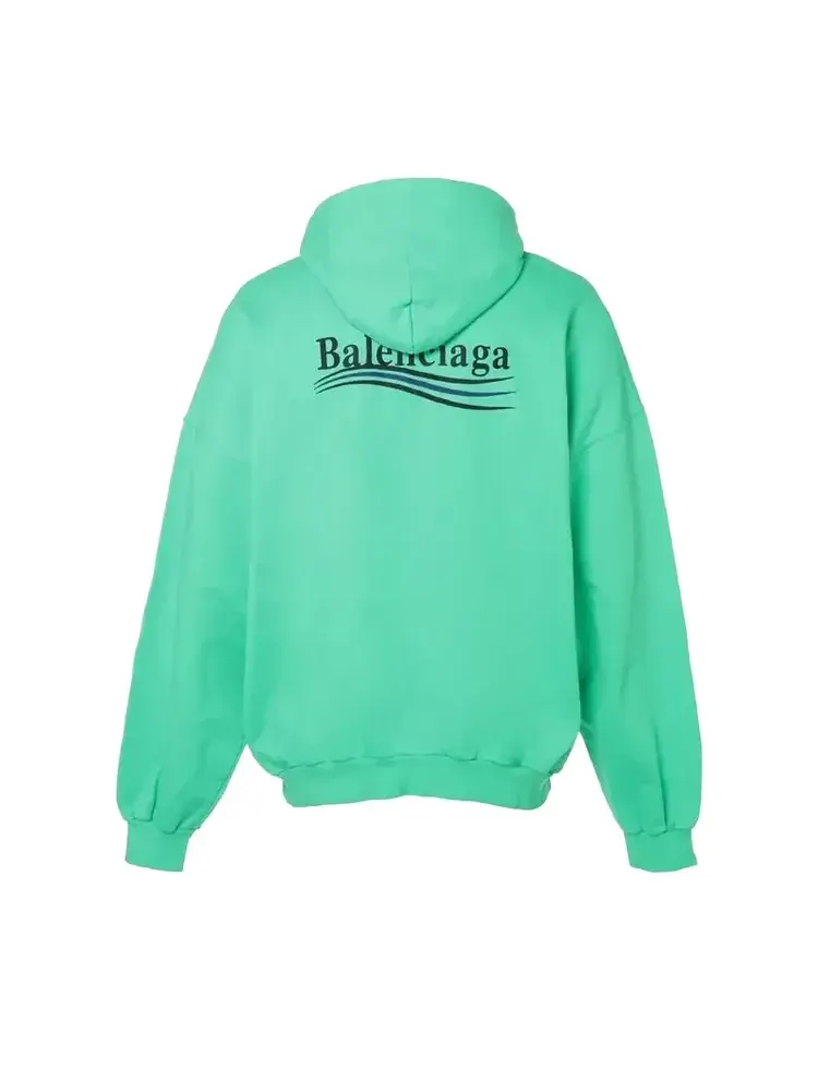 Толстовка Balenciaga Political Campaign Hoodie 'Green' — изображение 2 из 2, зеленый