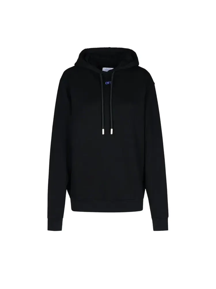Худи с вышитым логотипом и завязками Off-White
