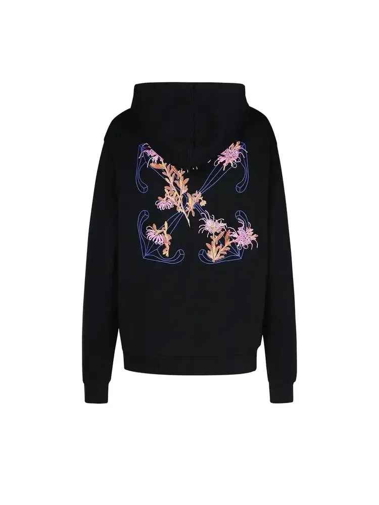 Худи с вышитым логотипом и завязками Off-White — изображение 2 из 2, черный