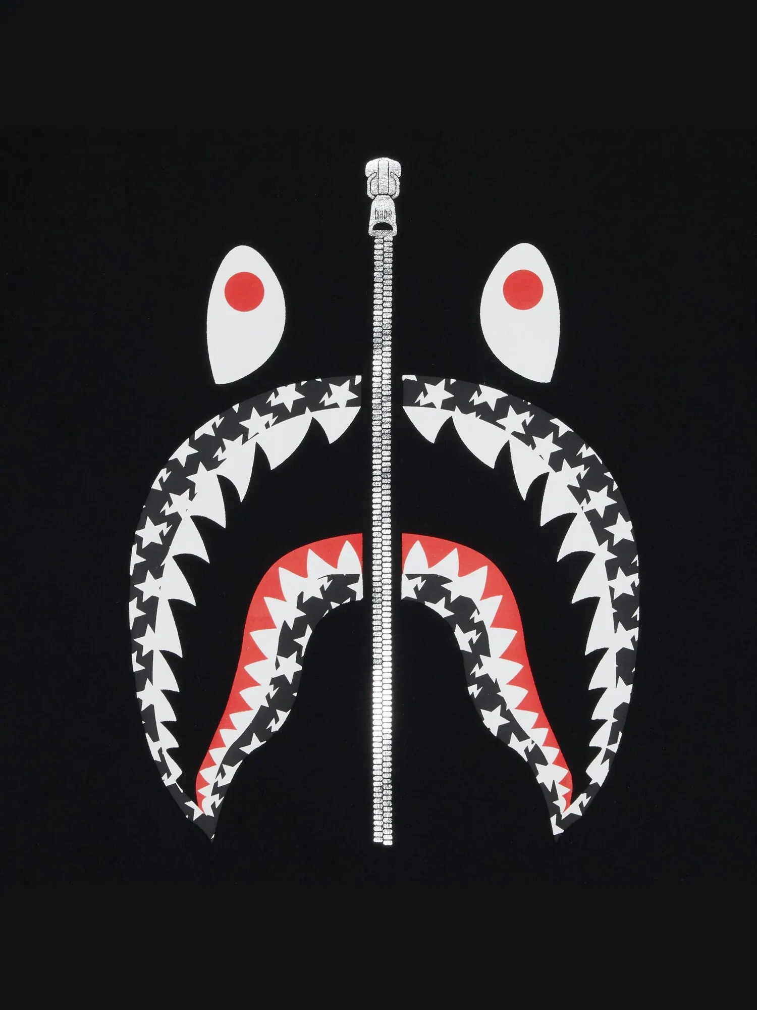 Футболка BAPE Sta Pattern Shark — изображение 3 из 3, черный