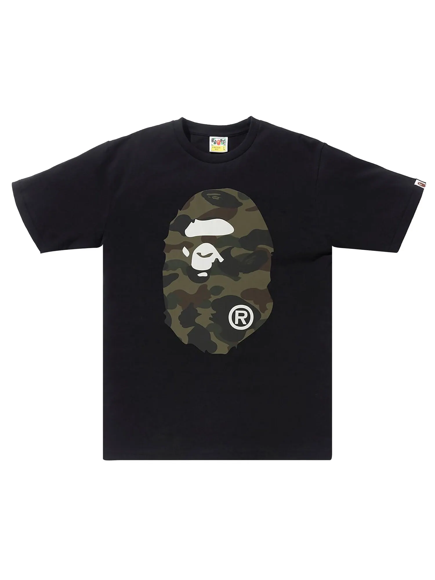 Футболка BAPE 1st Camo Big Ape Head — черный