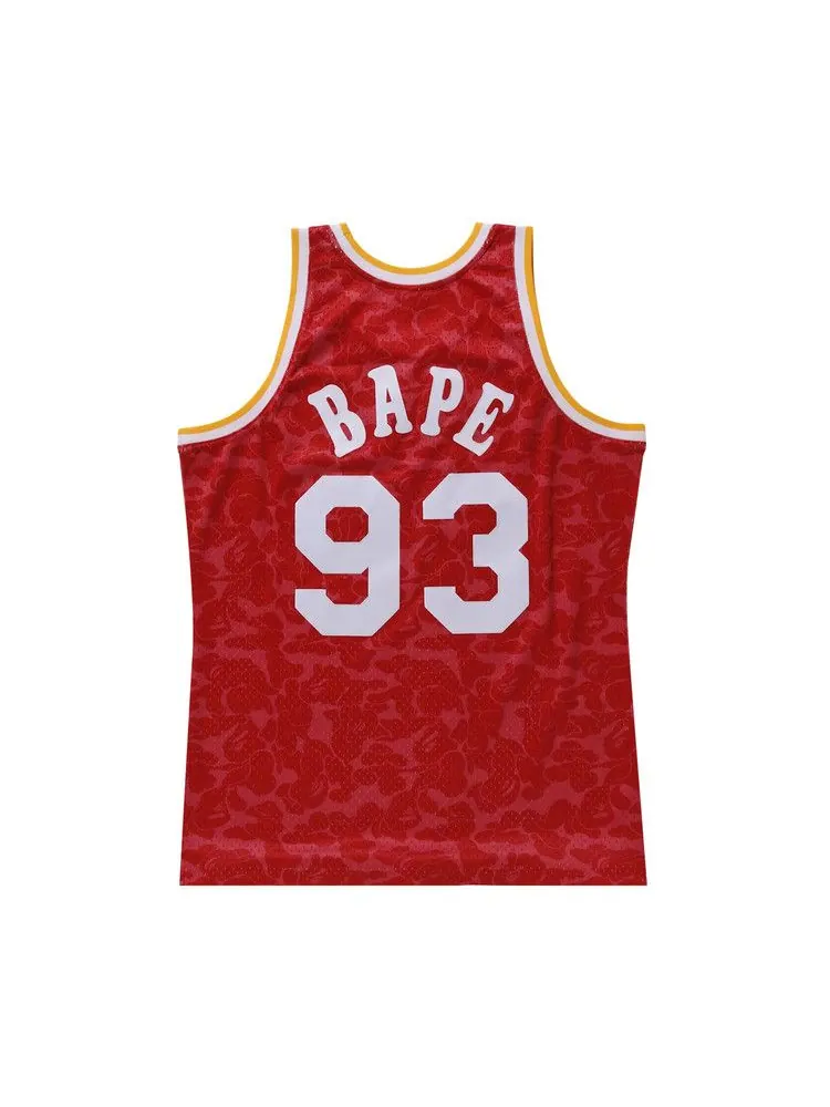 Джерси BAPE x Mitchell Ness Rockets Camo Basketball Swingman Jersey — изображение 2 из 2, красный