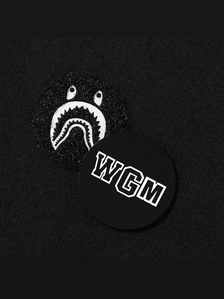 Худи BAPE Shark Emblem Pullover Hoodie 'Black' — изображение 2 из 2, черный