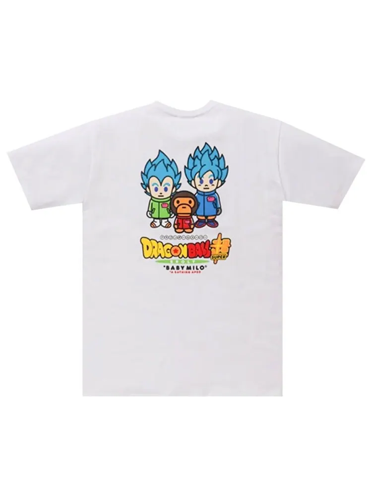 Футболка BAPE x Dragon Ball Z Super Son Goku & Vegeta Tee 'White' — изображение 2 из 2, белый