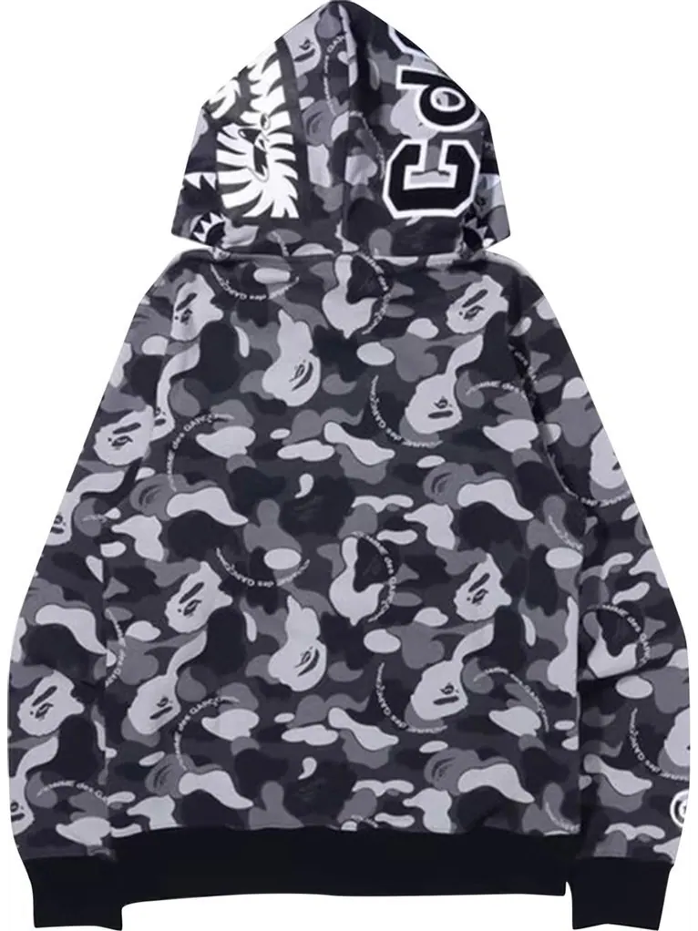 Худи BAPE x Comme des Garçons Osaka Shark Full Zip Hoodie 'Black' — изображение 2 из 2, черный