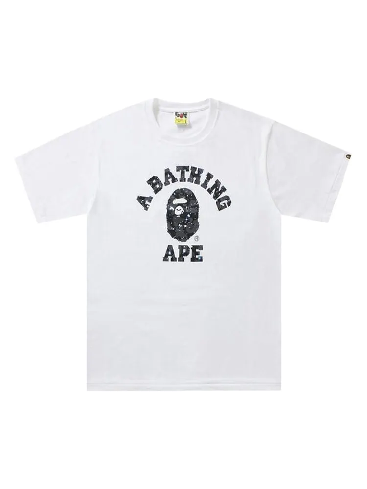 Футболка BAPE Space Camo College T-Shirt 'White' — изображение 1 из 1, белый