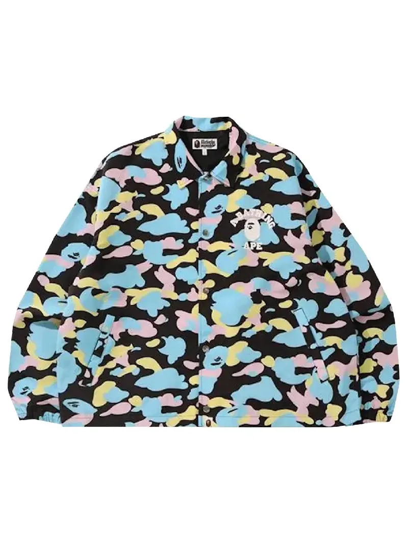 Куртка Bape New Multi Camo Relaxed Coach — черный