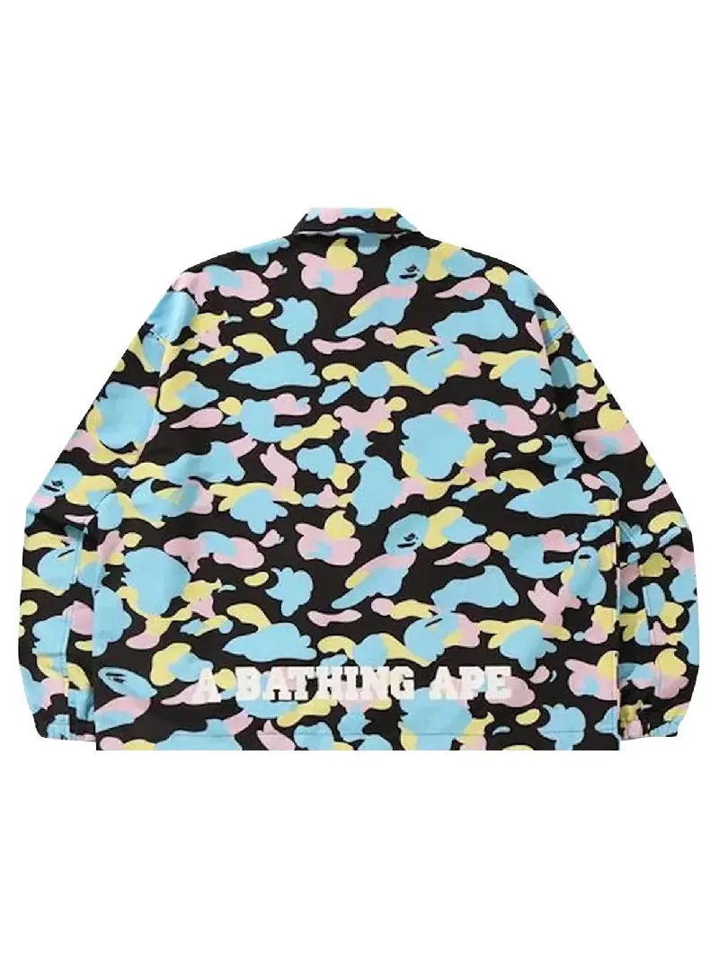 Куртка Bape New Multi Camo Relaxed Coach — изображение 2 из 2, черный