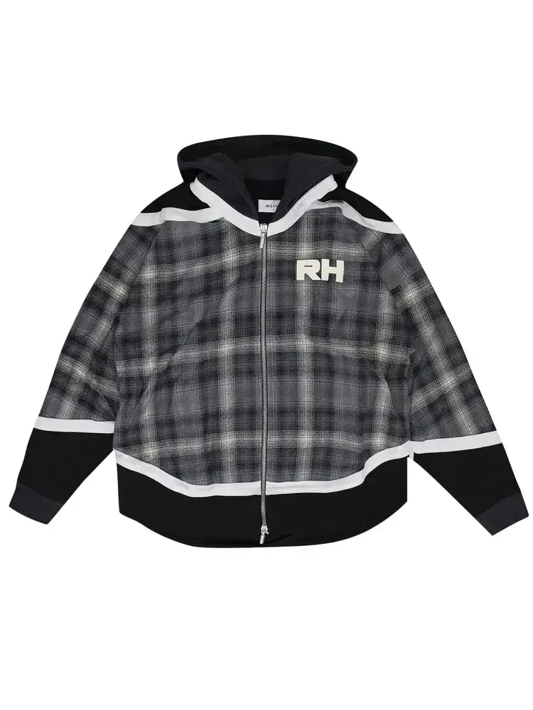 Худи на молнии Rhude Hockey — серый