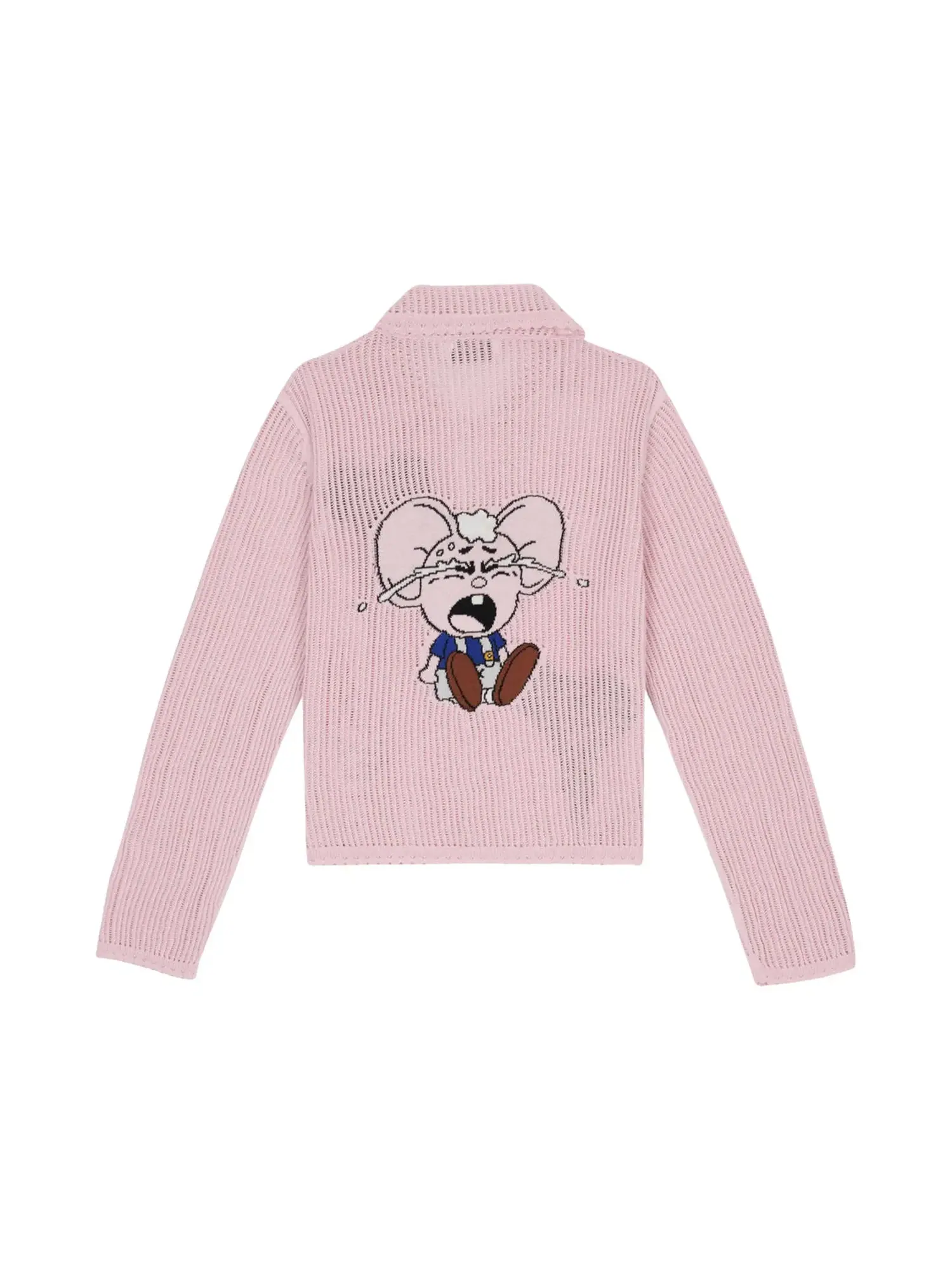 Вязаный кардиган Brain Dead x Coach Intarsia Kachi Mouse — изображение 2 из 2, розовый
