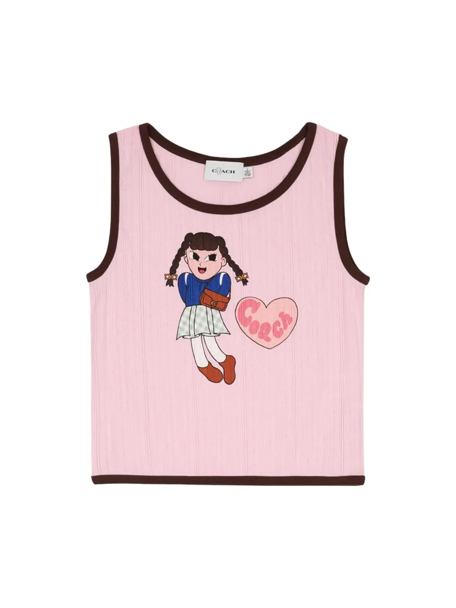 Майка Brain Dead x Coach Pointelle Graphic Tank Top