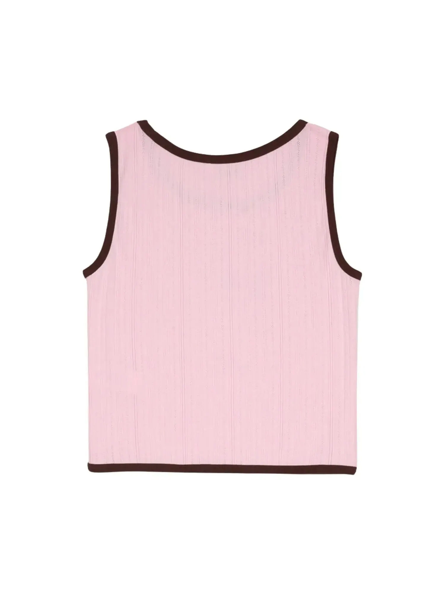 Майка Brain Dead x Coach Pointelle Graphic Tank Top — изображение 2 из 2, розовый
