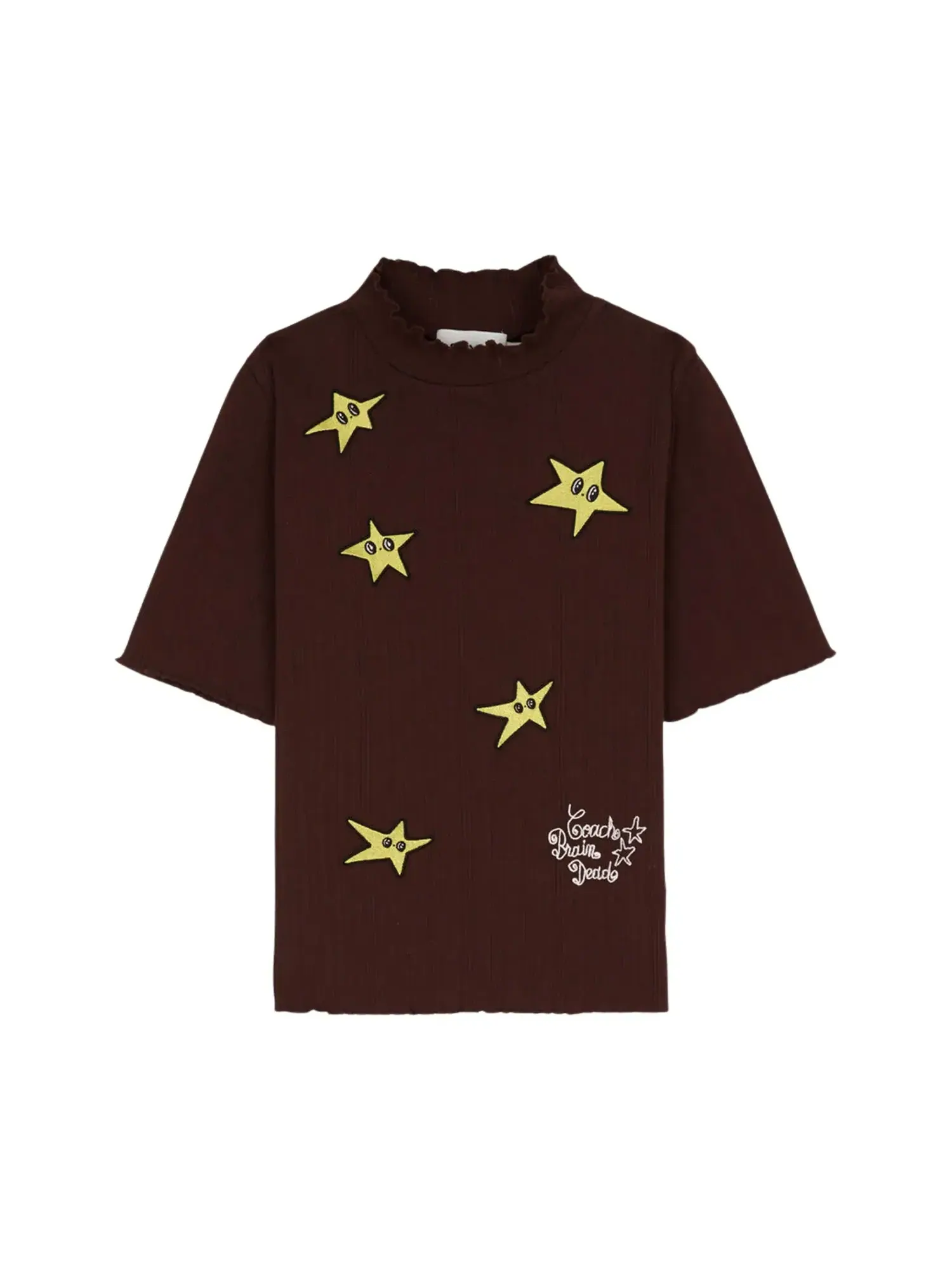 Топ с высоким воротником Brain Dead x Coach Pointelle