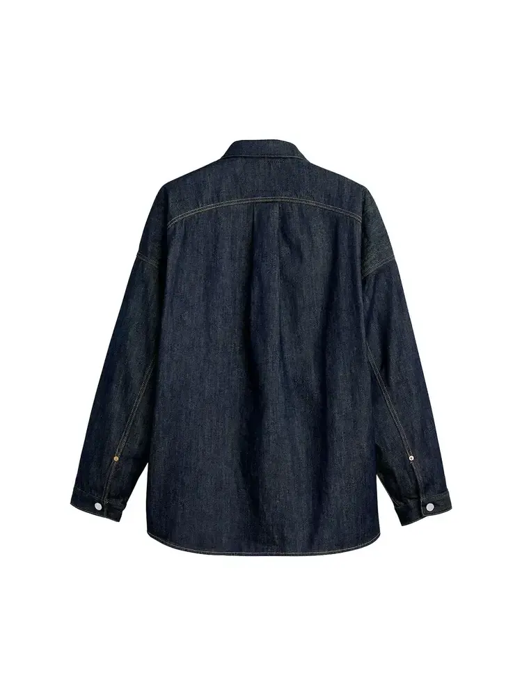 Куртка-рубашка Air Jordan x Levi's 'Indigo' — изображение 2 из 2, синий