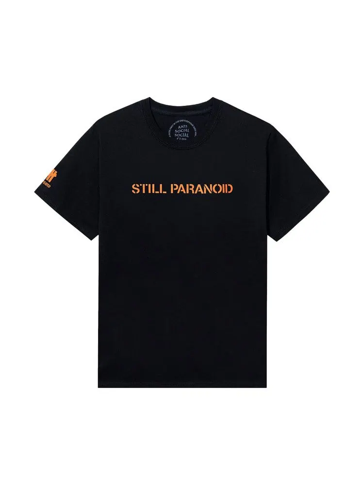 Футболка Anti Social Social Club x Undefeated Still Paranoid Tee — черный