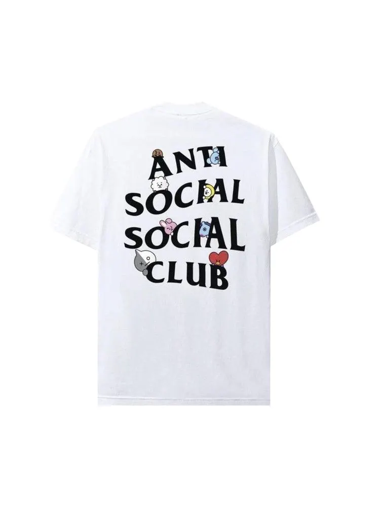 Футболка Anti Social Social Club x BT21 Club Peekaboo Tee — изображение 2 из 2, белый
