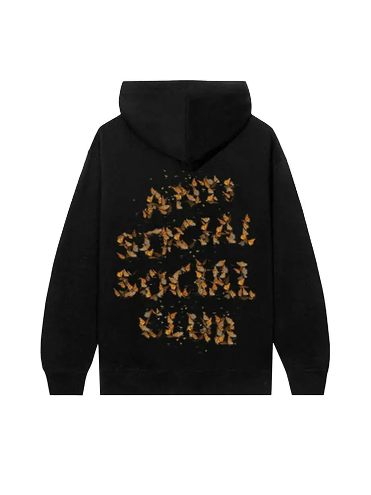 Худи Anti Social Social Club x Sadboyz All Butterflies Dropped Dead Midflight Hoodie — изображение 2 из 2, черный