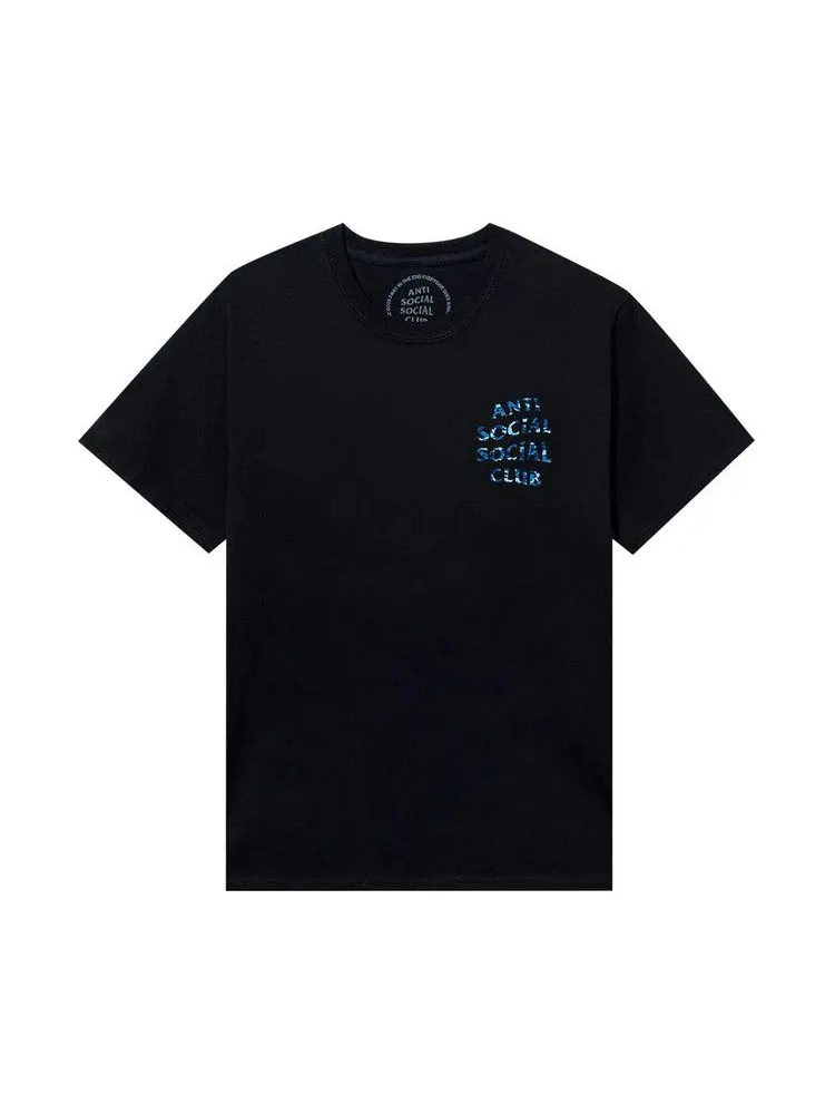 Футболка Anti Social Social Club Woody Blue Camo Tee 'Black' — изображение 1 из 2, черный
