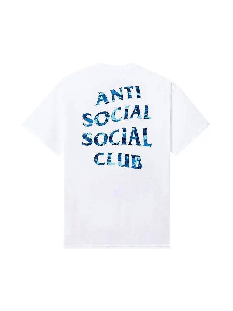 Футболка Anti Social Social Club Woody Blue Camo Tee — изображение 2 из 2, белый