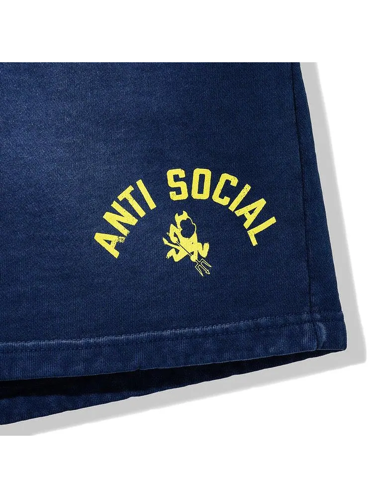 Шорты Anti Social Social Club Devils Playground Shorts — изображение 3 из 3, винтажный темно-синий