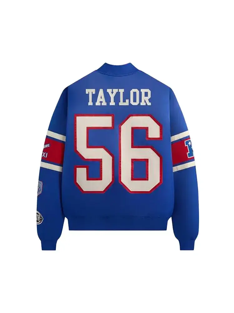 Атласная куртка-бомбер Kith For The NFL New York Giants — изображение 2 из 2, синий