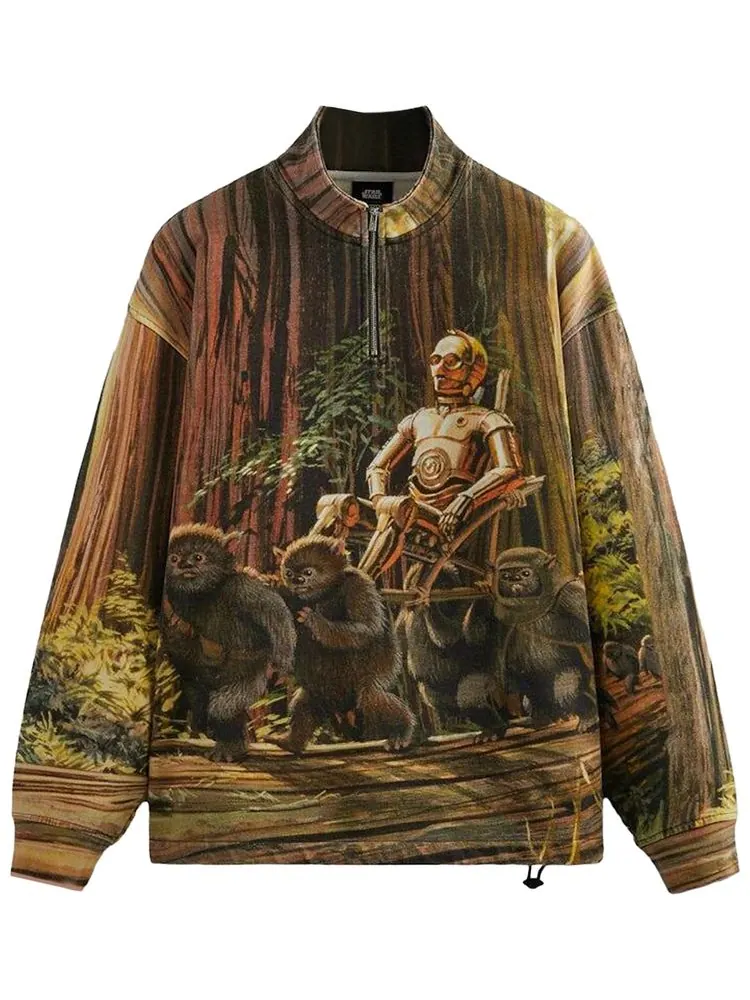 Толстовка Kith x STAR WARS King C-3Po Quarter Zip — мульти