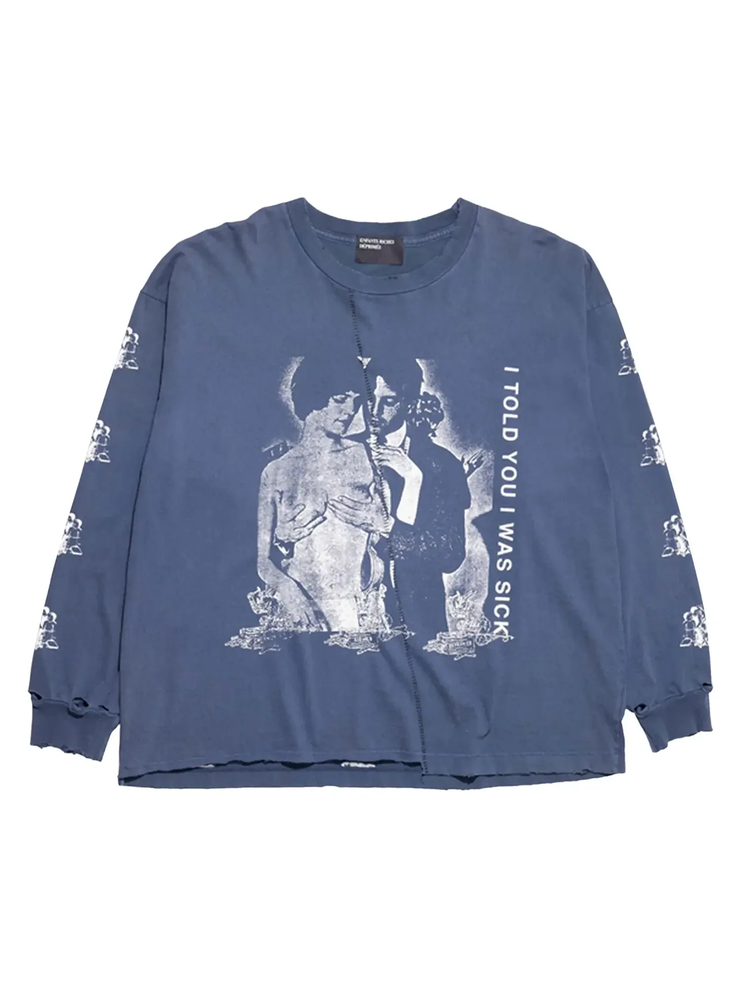 Футболка Enfants Riches Déprimés I Told You I Was Sick Long-Sleeve T-Shirt — синий