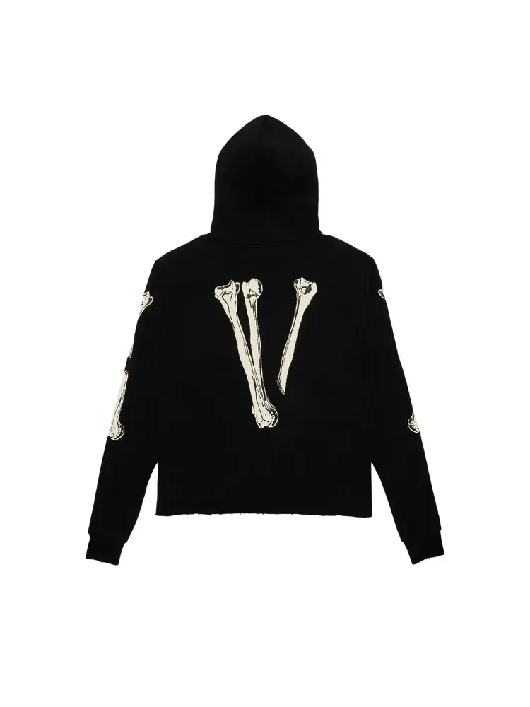 Худи Vlone Skull and Bones — изображение 2 из 4, черный