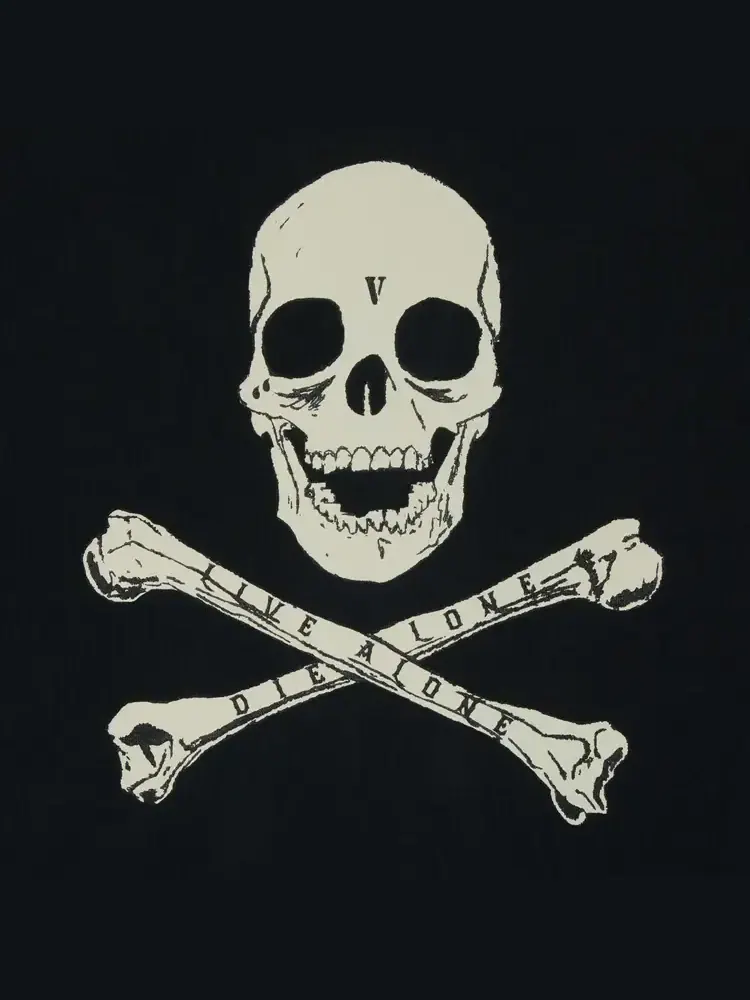 Футболка с коротким рукавом Vlone Skull & Bones — изображение 3 из 3, черный