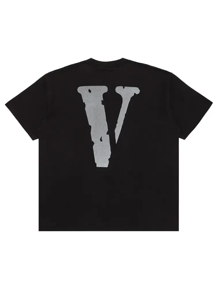 Футболка Vlone Staple — изображение 2 из 4, черный/белый/серебристый