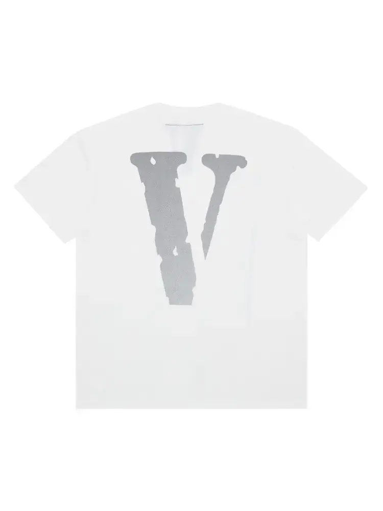 Футболка Vlone Staple 'Белый/Белый/Серебристый' — изображение 2 из 4