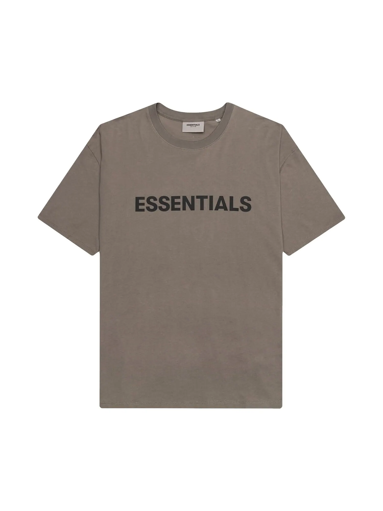 Футболка Fear of God Essentials свободного кроя с логотипом — бежевый