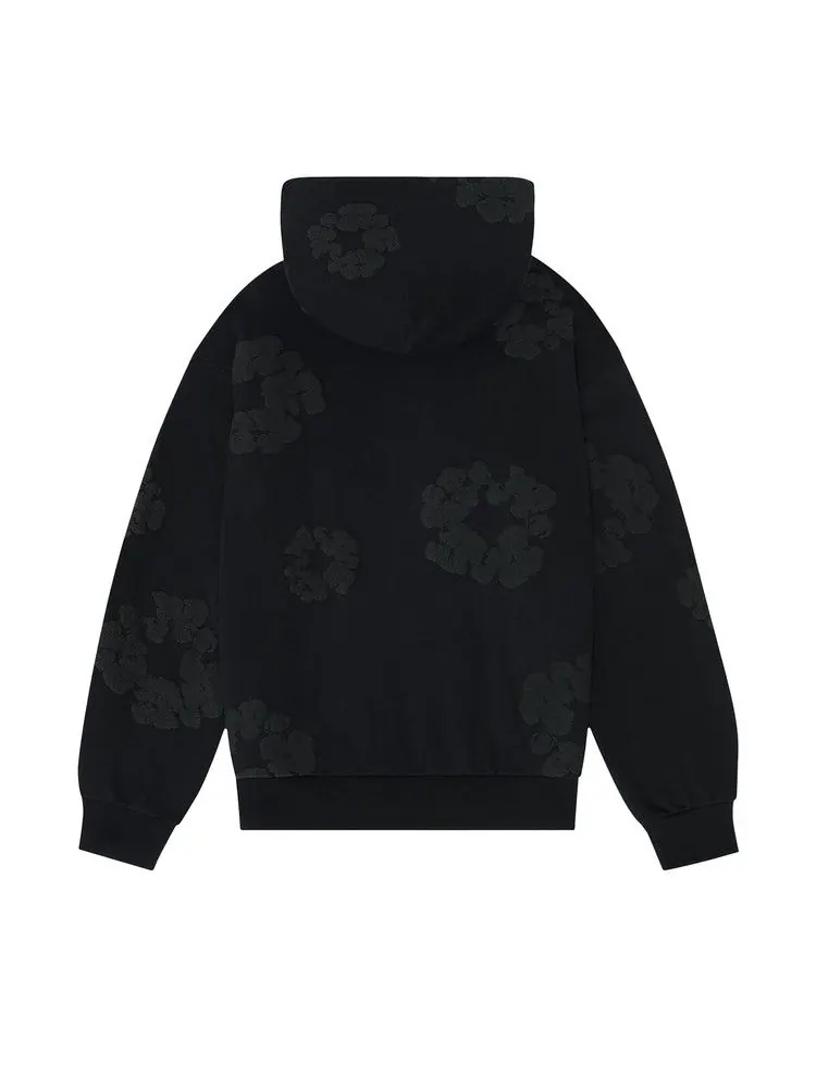 Толстовка Denim Tears Mono Cotton Wreath Sweatshirt — изображение 2 из 2, черный