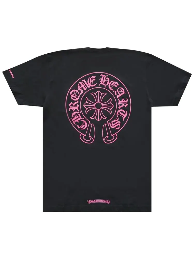 Футболка Chrome Hearts с принтом в виде подковы — изображение 2 из 2, черный
