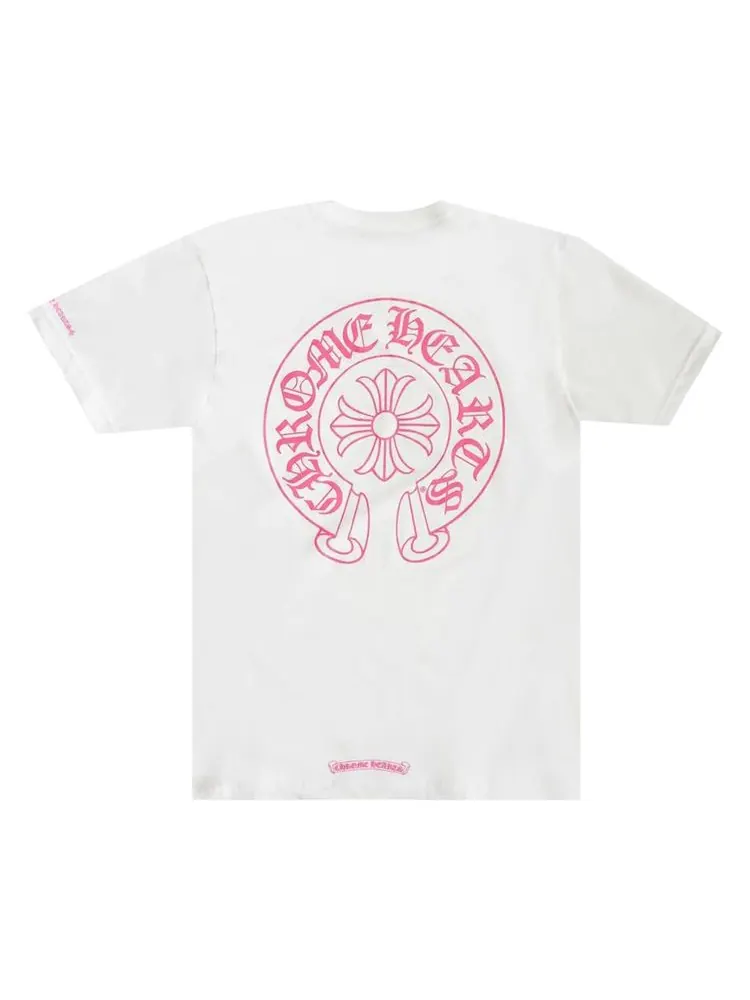 Футболка Chrome Hearts с принтом в виде подковы — изображение 2 из 2, белый