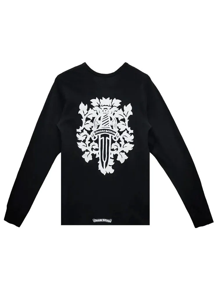 Футболка Chrome Hearts Dagger Long-Sleeve Thermal T-Shirt — изображение 2 из 2, черный